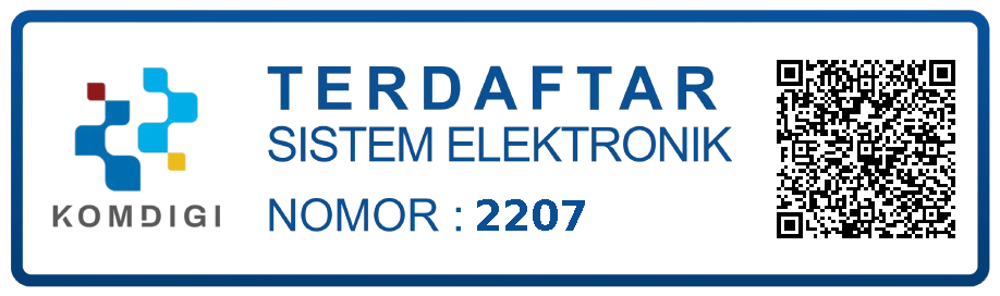 Terdaftar Sistem Elektronik Komdigi No. 2207